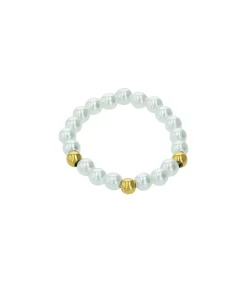 Amor Ring voor dames, roestvrij staal, glaskraal | hartje gold Discount