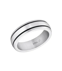 Amor Ring voor mannen en vrouwen, unisex, roestvrij staal silver New