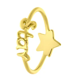 Lucardi Ring Zilver gold Hot