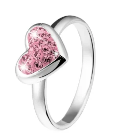 Lucardi Ring Zilver oldPink New