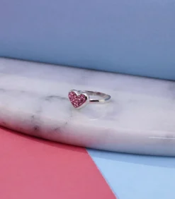 Lucardi Ring Zilver oldPink New