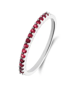 Lucardi Ring Zilver - Goudkleurig red Outlet