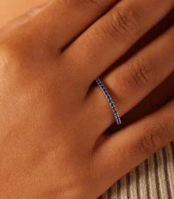 Lucardi Ring Zilver - Goudkleurig blue Best