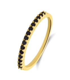 Lucardi Ring Zilver - Goudkleurig black Online