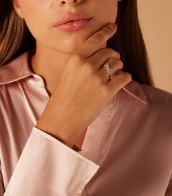 Lucardi Ring Zilver - Strikje silver Hot