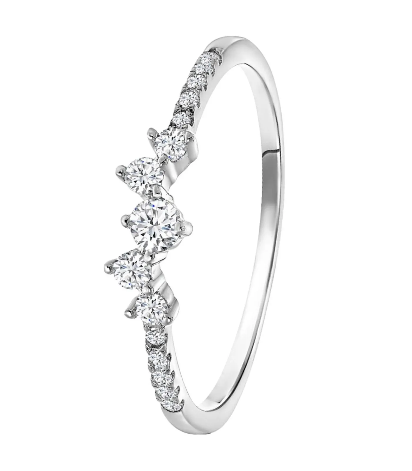 Lucardi Ring Zilver - zilverkleurig silver Best