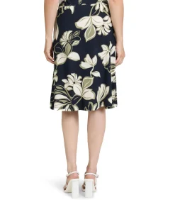Betty Barclay Rok met elastiek darkBlue/green Best