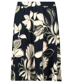 Betty Barclay Rok met elastiek darkBlue/green Best