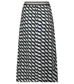 Betty Barclay Rok met elastiek darkBlue/green New
