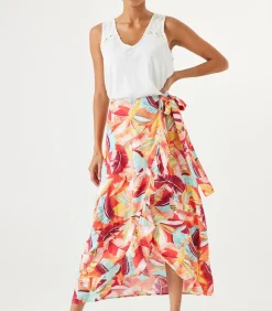 Garcia Rok met print orange Hot