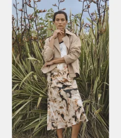 Le Temps des Cerises Rok recht LORENA orange Clearance