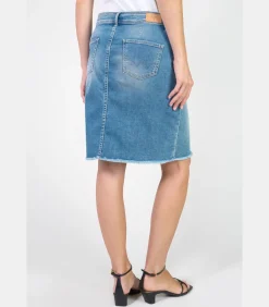 Le Temps des Cerises Rok recht van jeans LEDISI blue Clearance