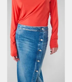 Le Temps des Cerises Rok recht van jeans RAPHI blue Clearance