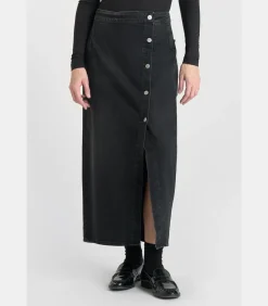 Le Temps des Cerises Rok recht van jeans RAPHI black New