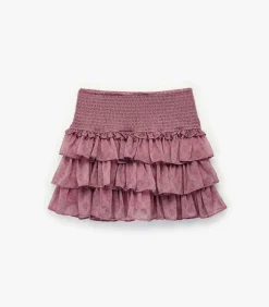 Koton Rokshort Met Volants En Guipure Detail lilac Discount