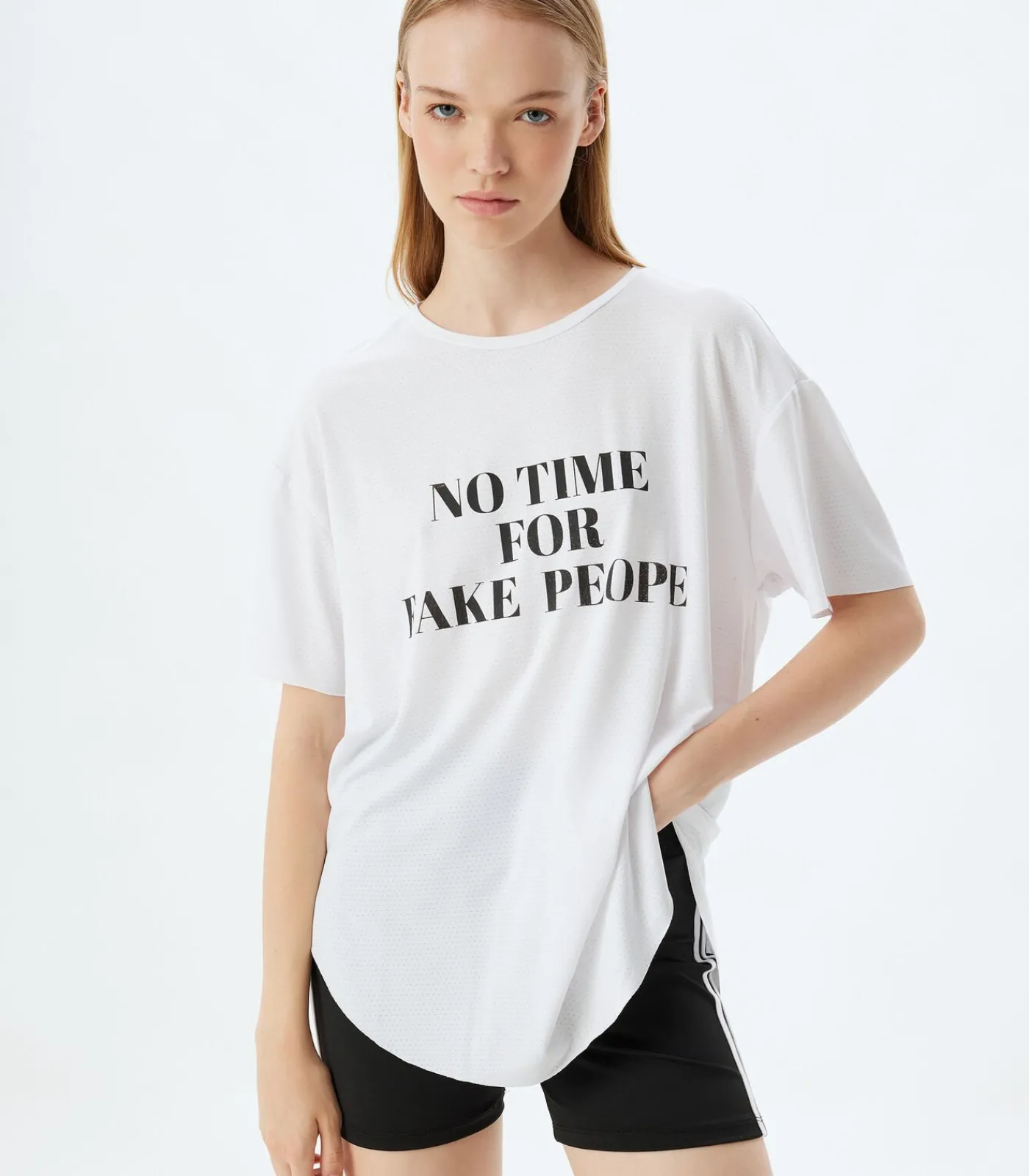 Koton Ronde kraag Korte mouw T-shirt white Best