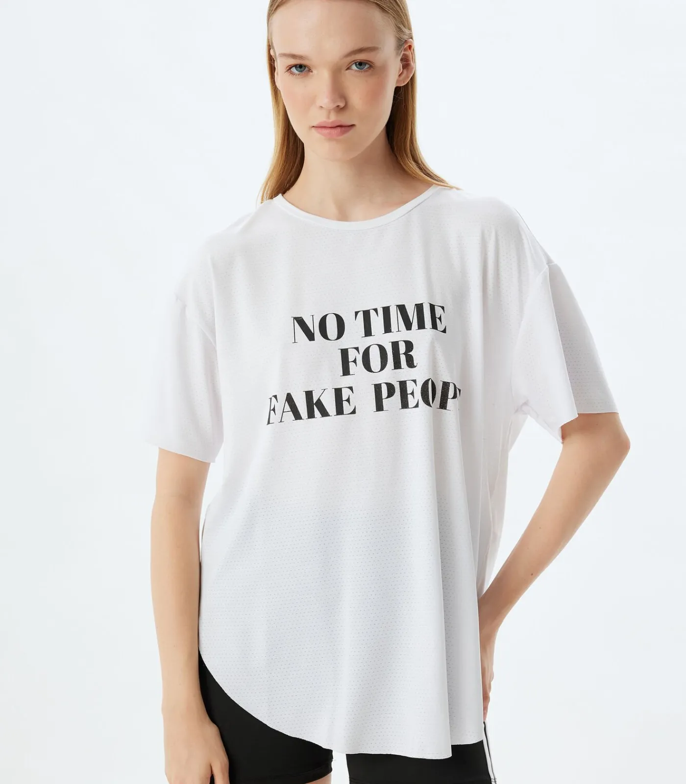 Koton Ronde kraag Korte mouw T-shirt white Best