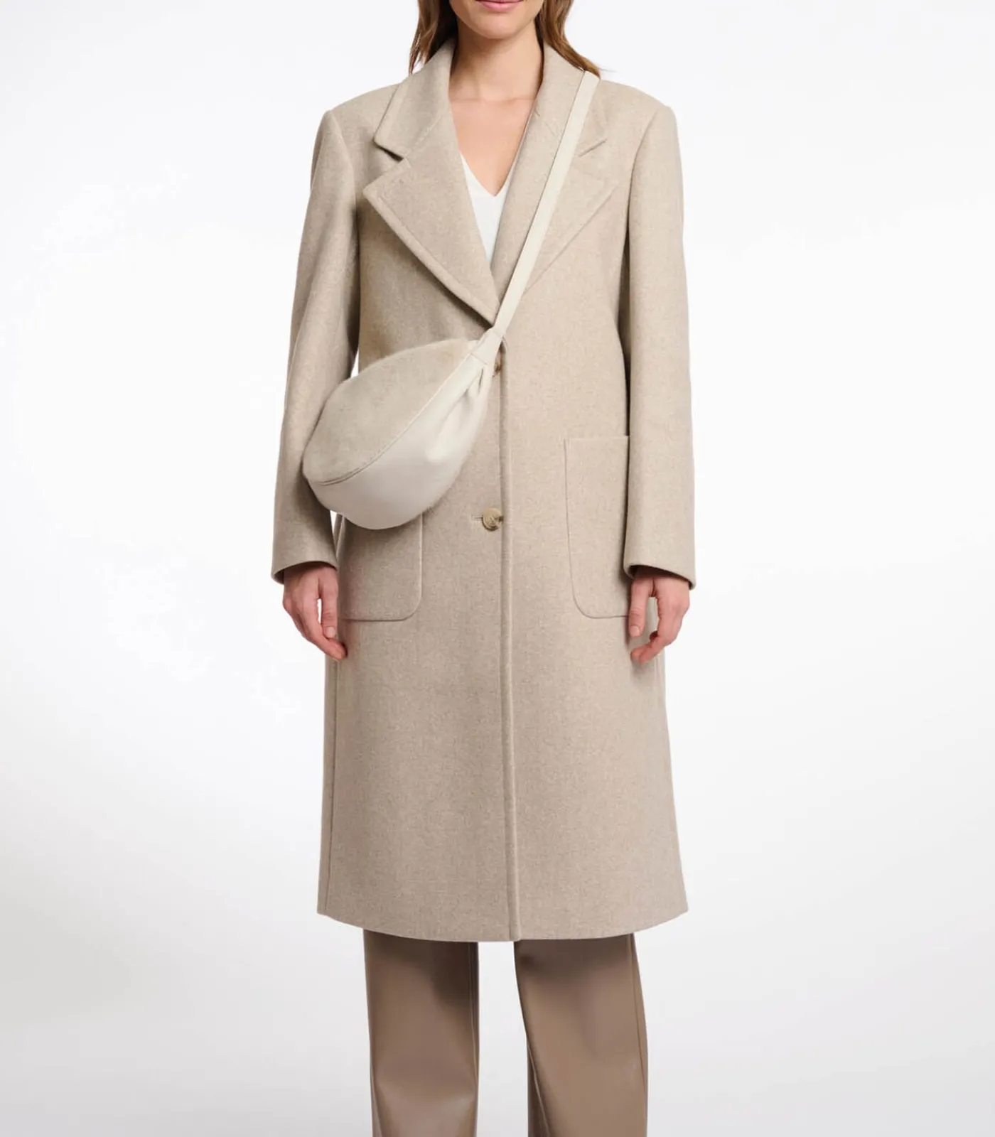 Rino&Pelle Ronde mini tas Berk OS ivory Sale