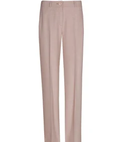 Marie Méro Roze broek met rechte pijpen en elastiek in de taille pink Online