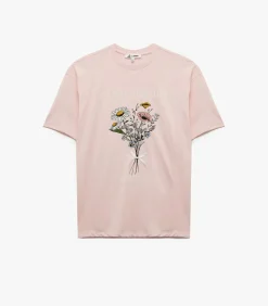 Koton Roze T-shirt Korte Mouwen Bloemenprint pink Discount