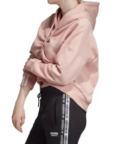 Adidas RUCHED - Trui met kap - Roze pink
