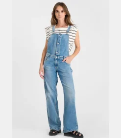Le Temps des Cerises Salopette loose, wijd van jeans LAULY blue Discount