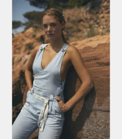 Le Temps des Cerises Salopette recht van jeans RIGA blue Best