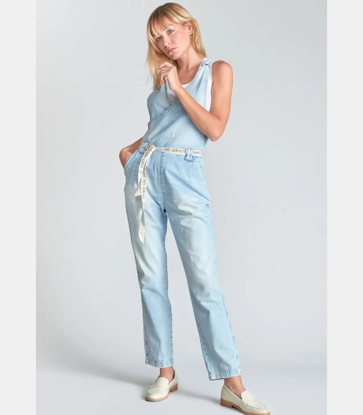 Le Temps des Cerises Salopette recht van jeans RIGA blue Best
