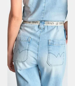 Le Temps des Cerises Salopette recht van jeans RIGA blue Best