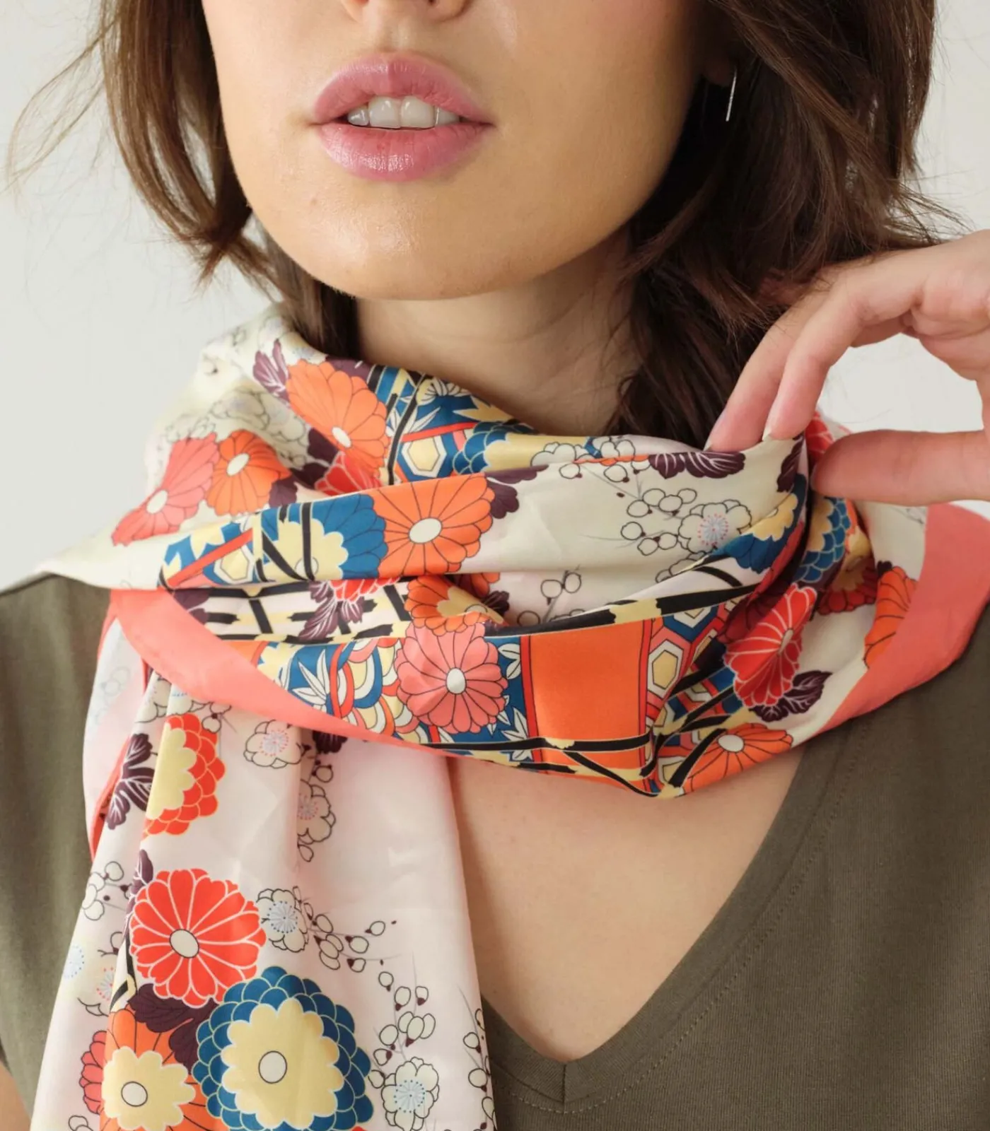 Deeluxe SANAE - Sjaal met patroon orange Outlet