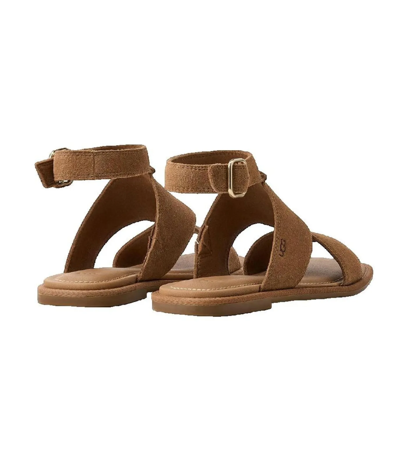 UGG Sandaal Delray van suède in bruin brown Discount