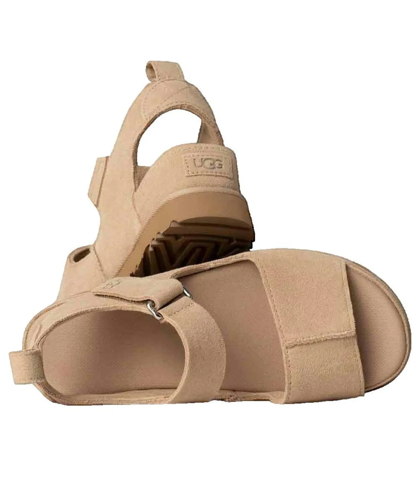 UGG Sandalen Goldenstar Hi van suède beige Sale