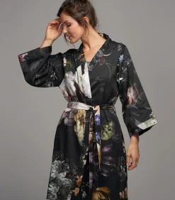 ESSENZA SARAI FLEUR FESTIVE - Kimono black New