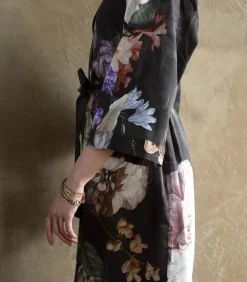 ESSENZA SARAI FLEUR FESTIVE - Kimono black New