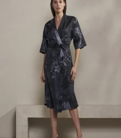 ESSENZA SARAI FLORA - Kimono darkBlue New