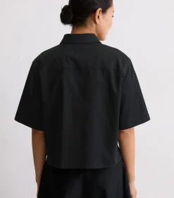 Marc O'Polo Satijnen blouse boxy darkBlue