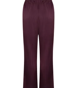 Hunkemöller Satijnen broek met krijtstreep purple Hot