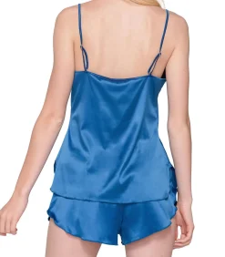 LUNA Satijnen hemdje Prestige blue