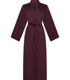 Hunkemöller Satijnen kimono met krijtstreep purple Online