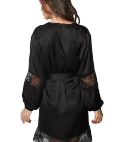 SELMARK Satijnen negligé AGATHA black Sale