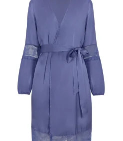 SELMARK Satijnen negligé AGATHA blue Outlet