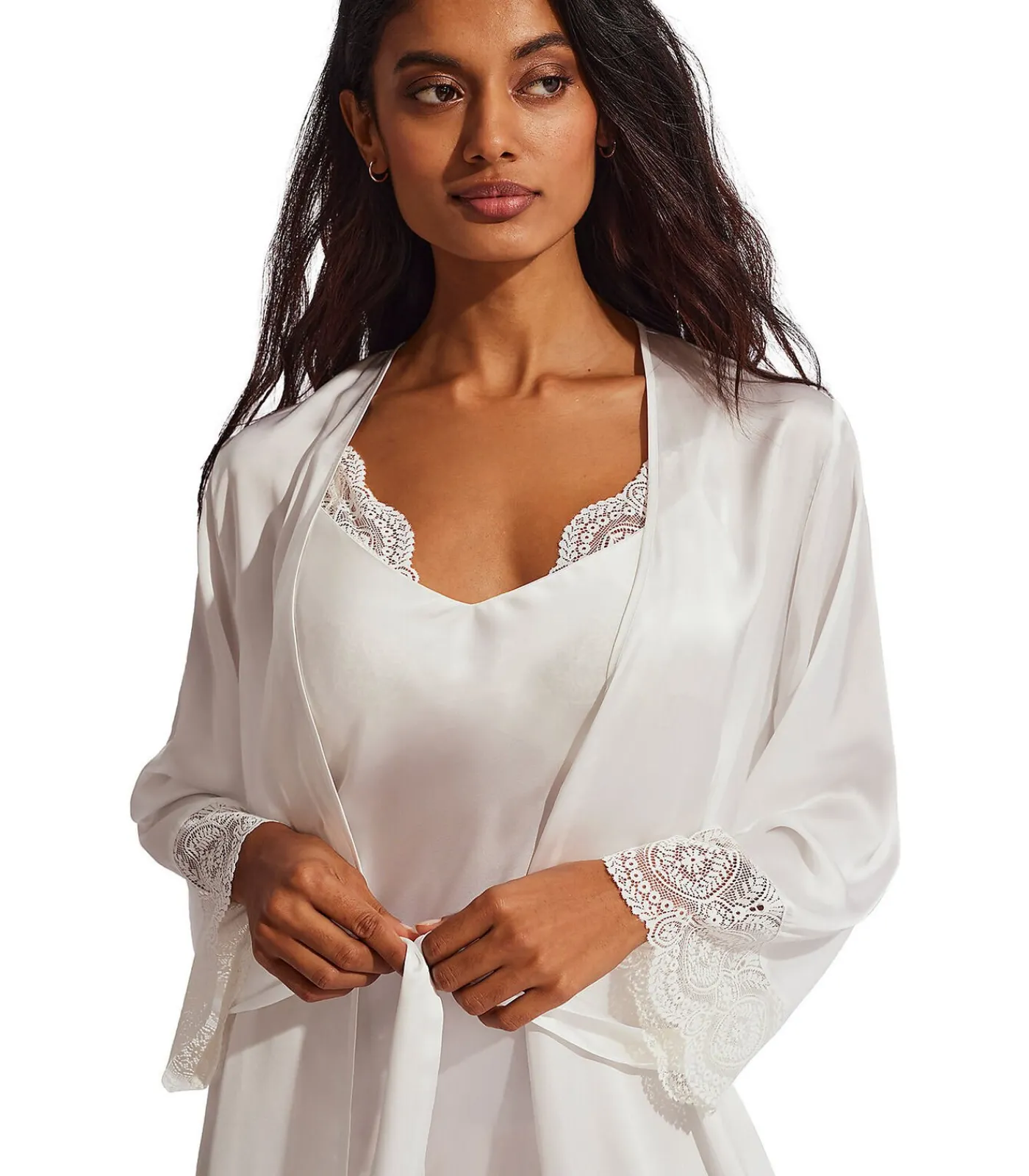 SELMARK Satijnen negligé Matilda bruiloft white Sale