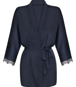SIMONE PERELE Satin Secrets - kimono / badjas darkBlue Sale