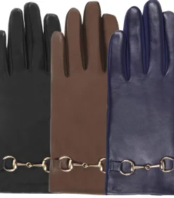 ISOTONER Schapenleren handschoenen voor dames Navy navyBlue