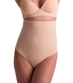 Bye Bra Sculpting ultra hoge taille string beige Hot