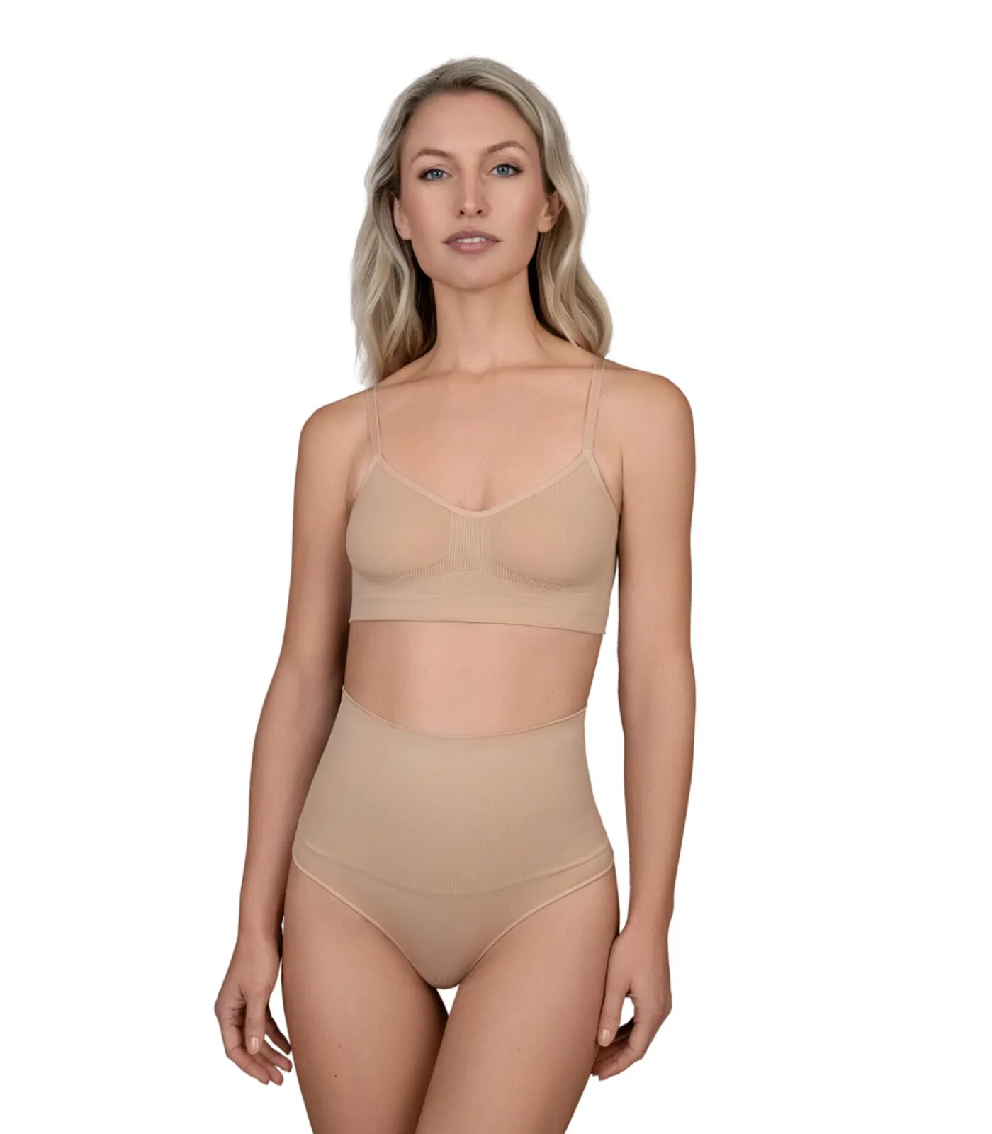 Bye Bra Seamless String Met Hoge Taille beige Outlet