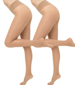 Giulia Sensi 40den (Multipack) zijdematte Semi-Opaque Panty - Karamel - M lightBrown Best