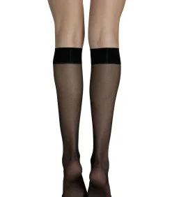 LISCA Set van 2 paar kniehoge sokken 15 DEN Pretty black Sale