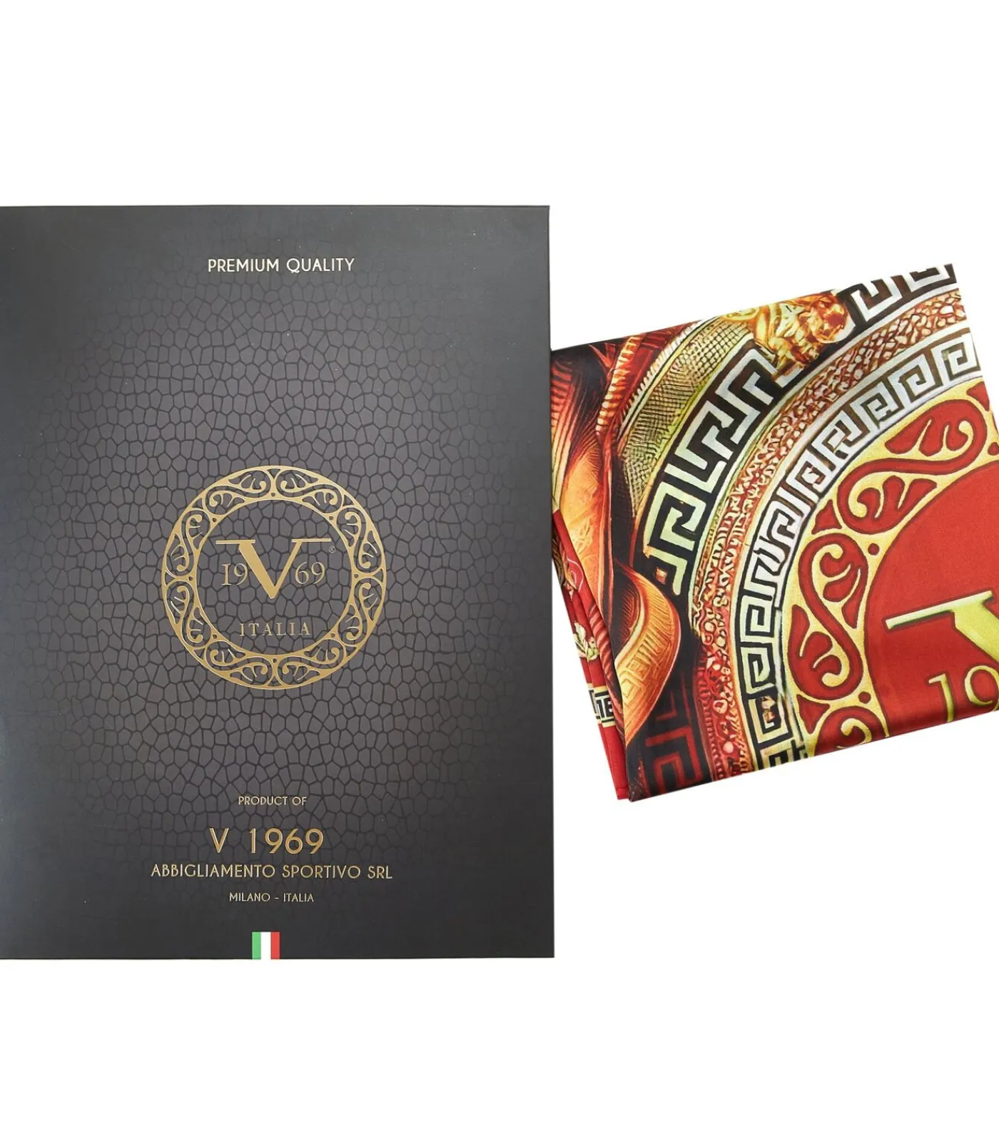 V1969 Shield Rood Zijde Vierkant darkRed Discount