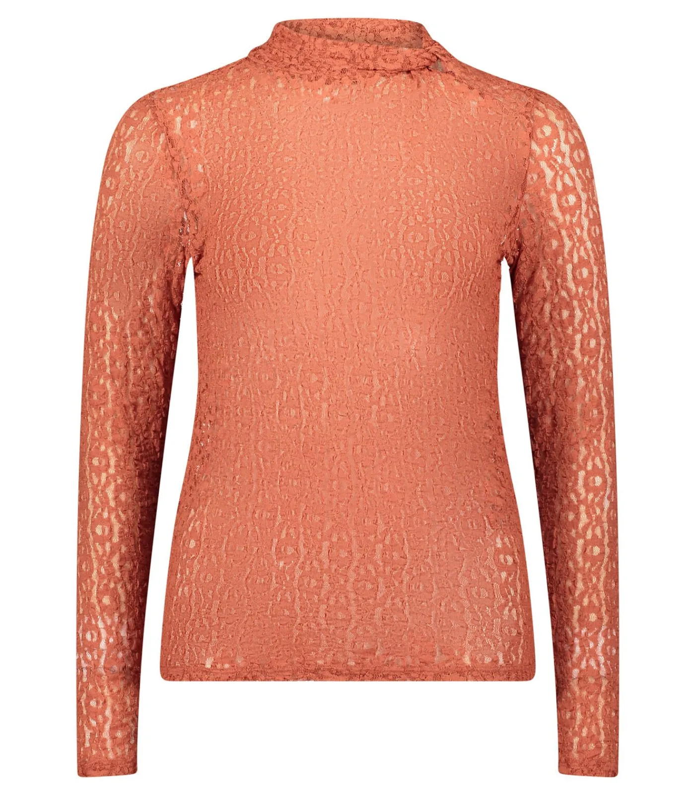 Cartoon Shirt – lange mouw terracotta Sale